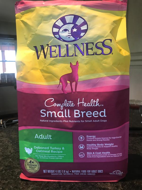 Wellness complete health natural dry small breed dog food cheap small breed turkey & oatmeal