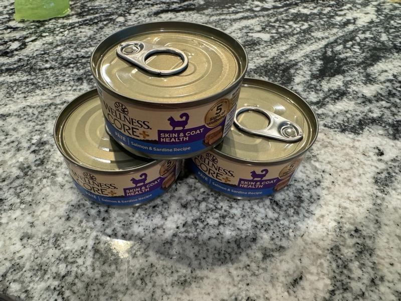 Wellness CORE+ Skin & Coat Natural Grain Free Salmon & Sardine Pate ...