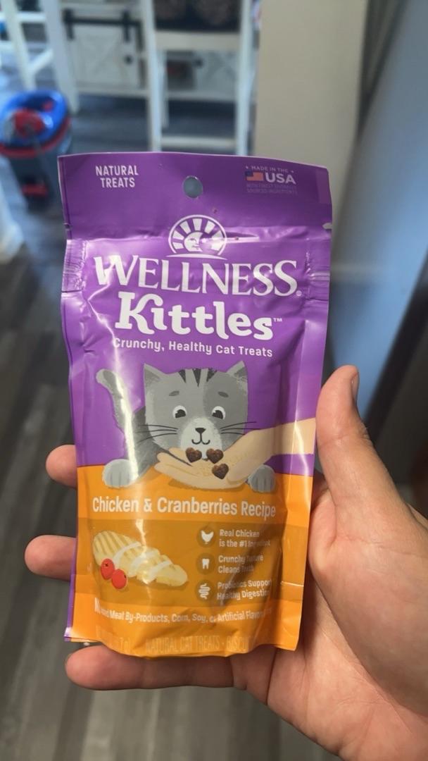 Wellness Kittles Crunchy Natural Grain Free Chicken Cranberry Cat Treats 2 oz Petco