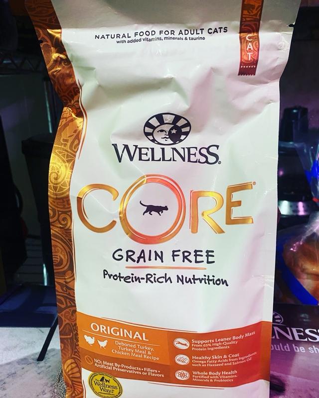 Wellness Core Grain Free Original Turkey & Chicken Natural Dry Cat Food, 11-Pound Bag