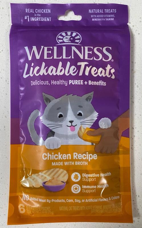 Wellness Chicken Lickable Cat Treats - 0.4 oz