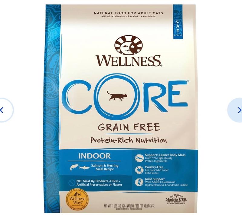 Wellness CORE Grain-Free Salmon & Herring Indoor Cat Food 5 lbs