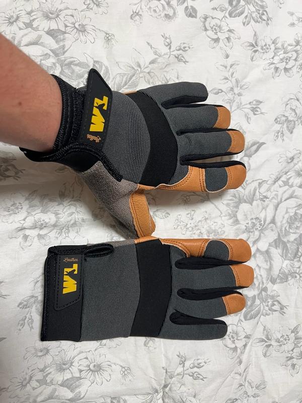 Men's Pigskin Leather Hybrid Adjustable Wrist Gloves | Wells Lamont