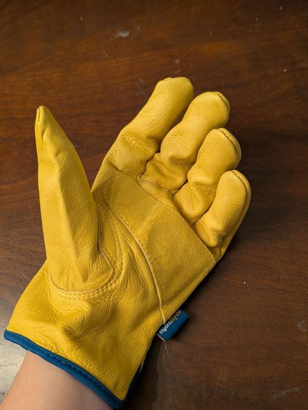 Men's HydraHyde® Leather Shirred Wrist Gloves | Wells Lamont