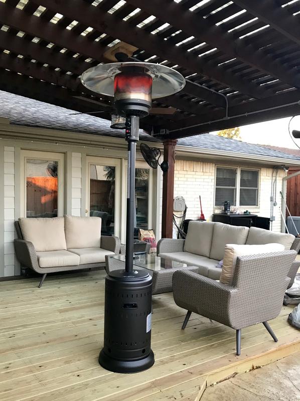 Well Traveled Living Commercial Patio Heater, 46,000 BTU, Gray