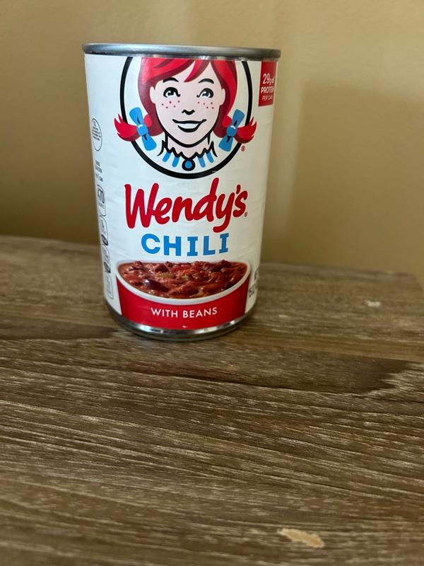 Wendy's Chili with Beans Canned Chili 15 oz Cans (Pack of 4)