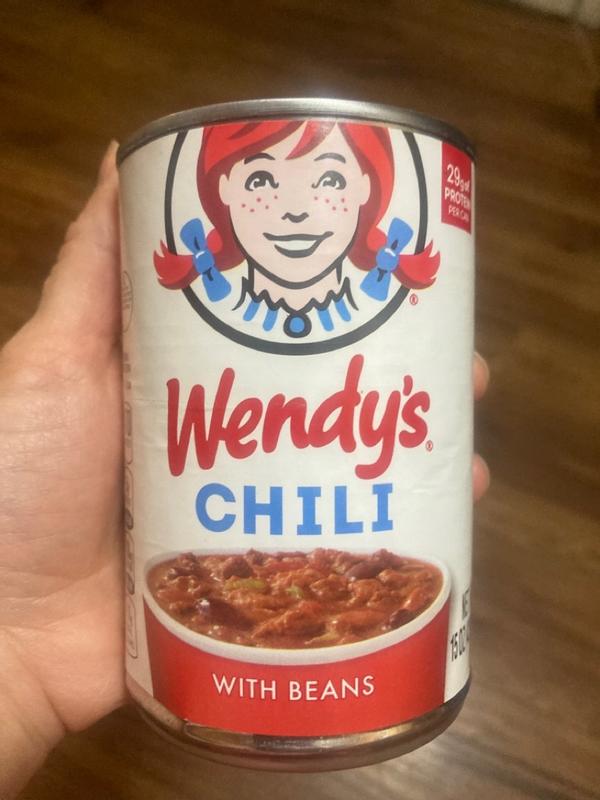 vince stan acct (✿◠‿◠) on X: Did yall know Wendy's got Canned Chili?!??  WITH BEANS  / X