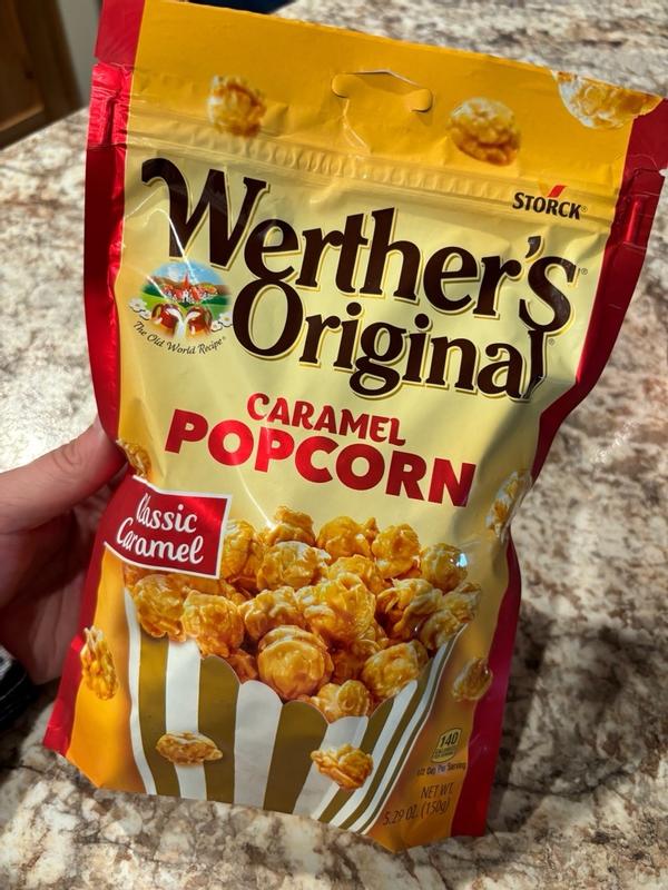  Werther's Original Caramel Popcorn, Resealable Pouch, 6 Oz Bag