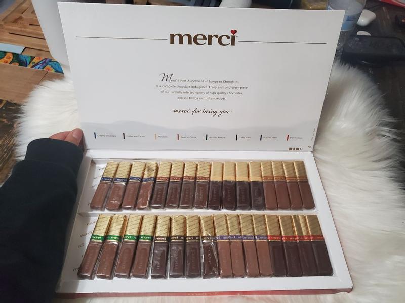 Merci Finest Assorted Chocolates Gift Box, 14.1 oz | Meijer