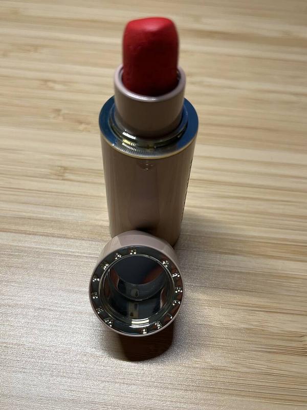 Customer photo for "Gorgeous Tomato Red Lipstick"