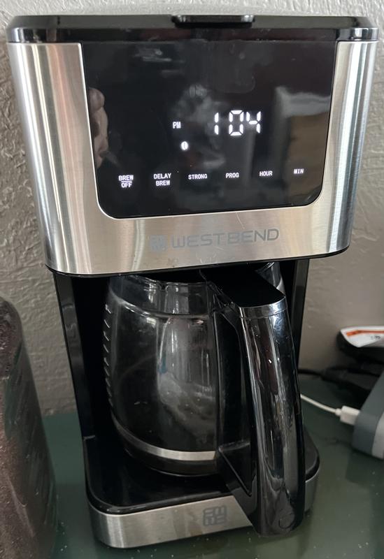 West Bend 12 Cup in Stainless Steel Hot and Iced Coffee Maker CMWB12BK13 -  The Home Depot
