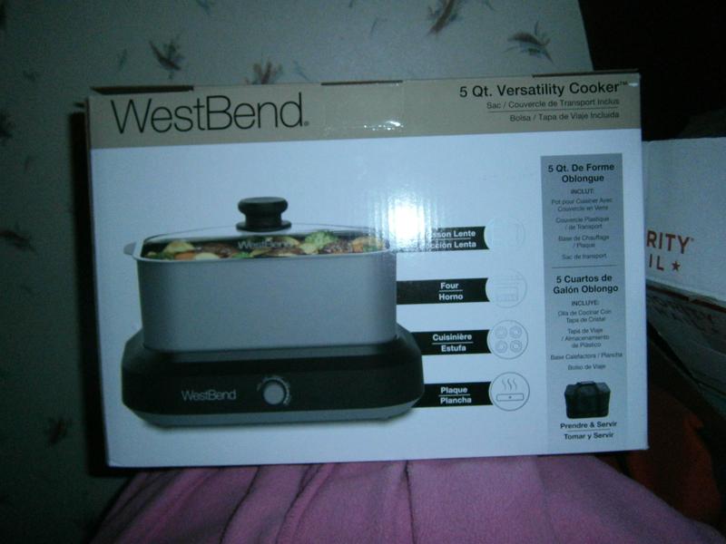 West Bend Large Slow Cooker with 3 Temperature Settings, 6 Qt. Capacity, in  Brushed Stainless Steel (87156)