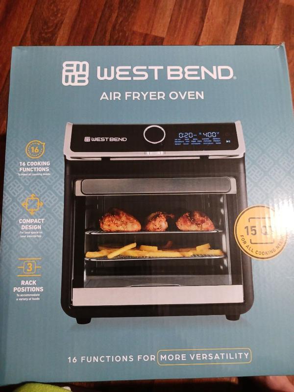 West Bend 15-Qt Air Fryer Oven with 16 Presets, Black