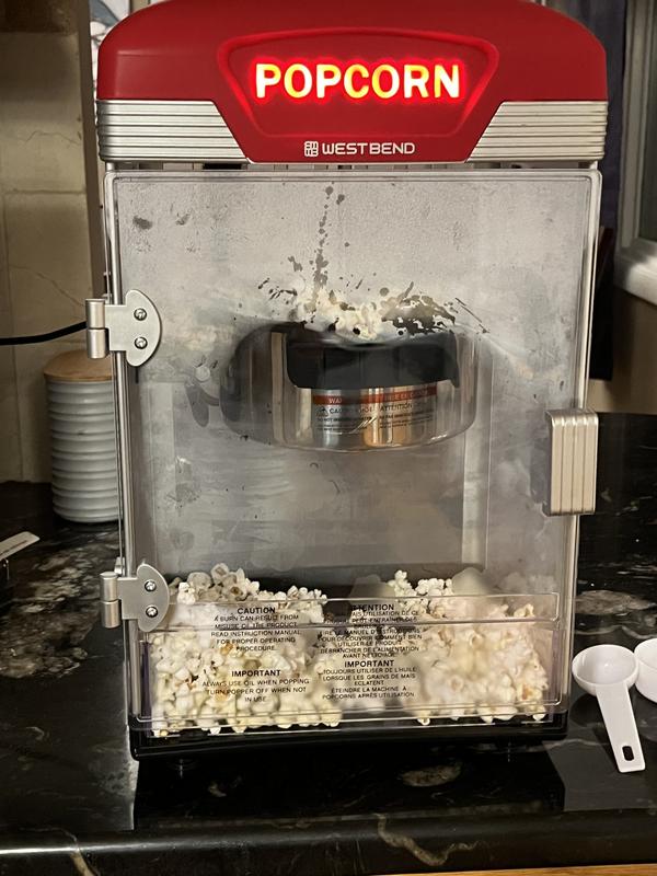 West Bend PC8448RD13 Crazy Hot Popcorn Popper Machine with New Technology &  Longer Butter Tray Healthy Air Popped Snacking with No Oil, 4-Quart, Red  for Sale in Concord, NC - OfferUp