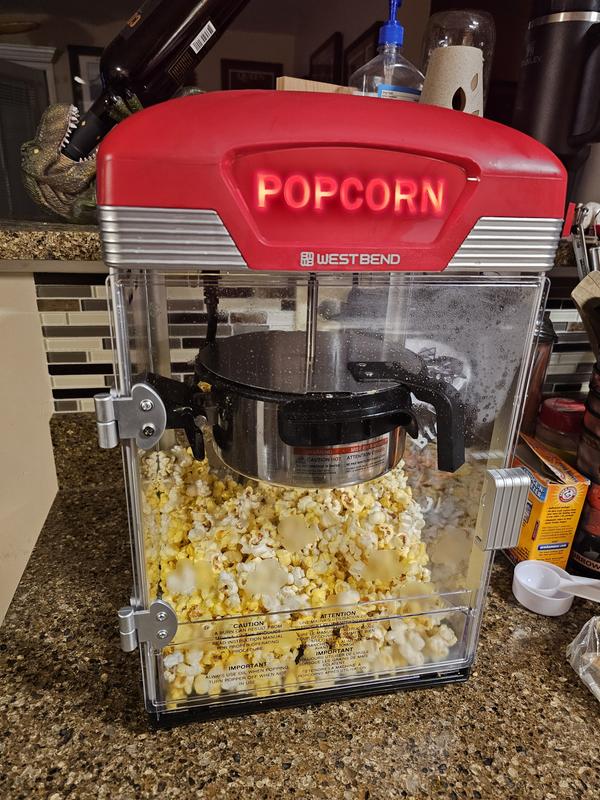 West Bend PC8448RD13 Crazy Hot Popcorn Popper Machine with New Technology &  Longer Butter Tray Healthy Air Popped Snacking with No Oil, 4-Quart, Red  for Sale in Concord, NC - OfferUp