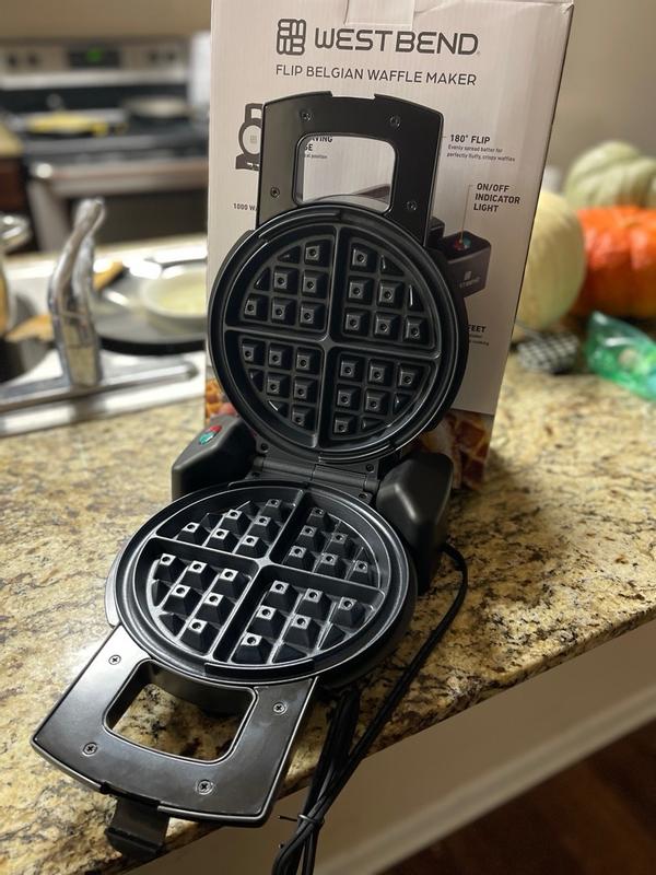 West Bend Flip Belgian Waffle Maker in Black WAWBFLBK13