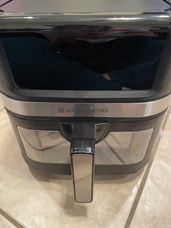 West Bend 7-Quart Air Fryer with Digital Controls View Window - Black 