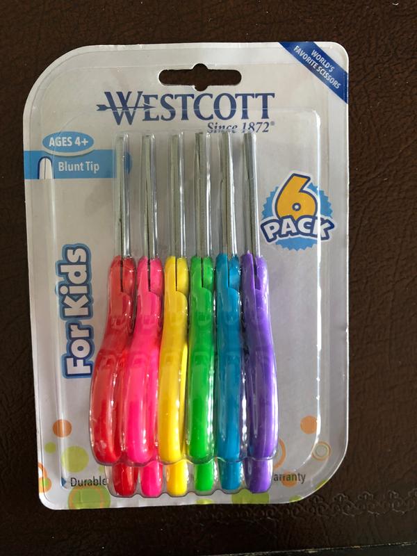 Westcott - Westcott 5 Hard Handle Kids Scissors 2pk, Blunt (13168)