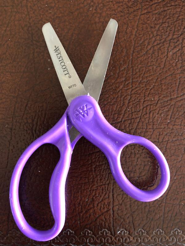 Westcott® All Nylon Child Safety Scissors, 5 Blunt, Colors Vary