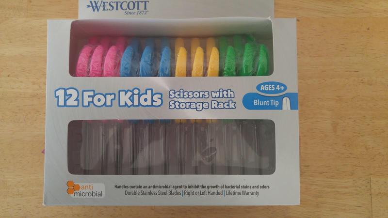 Westcott® 5” Assorted Soft Handle Kids School Scissors Classpack, 12 Pack