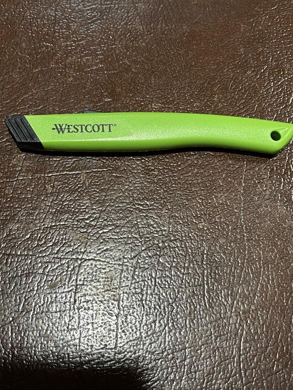 Westcott® Safety Ceramic Blade Box Cutter, 0.5 Blade, 6.15 Plastic  Handle, Green