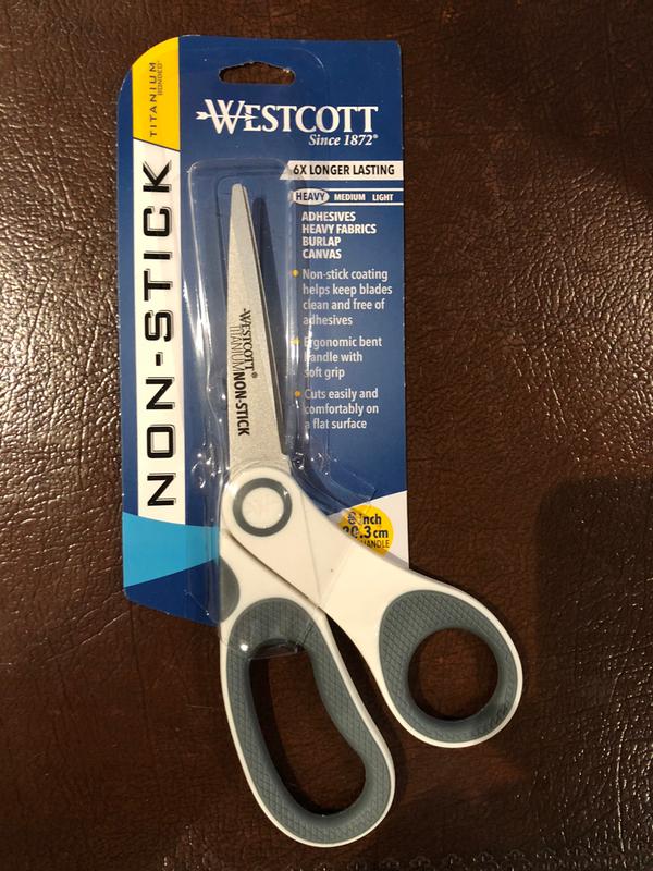 Westcott - Westcott 8 Straight Titanium Bonded Non-Stick Scissors with  Adjustable Glide Feature (14849)