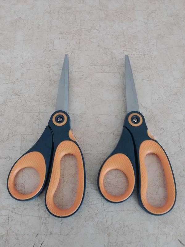 2 Pack 8 inch Scissors Forvencer Non-Stick Titanium Scissors Sharp