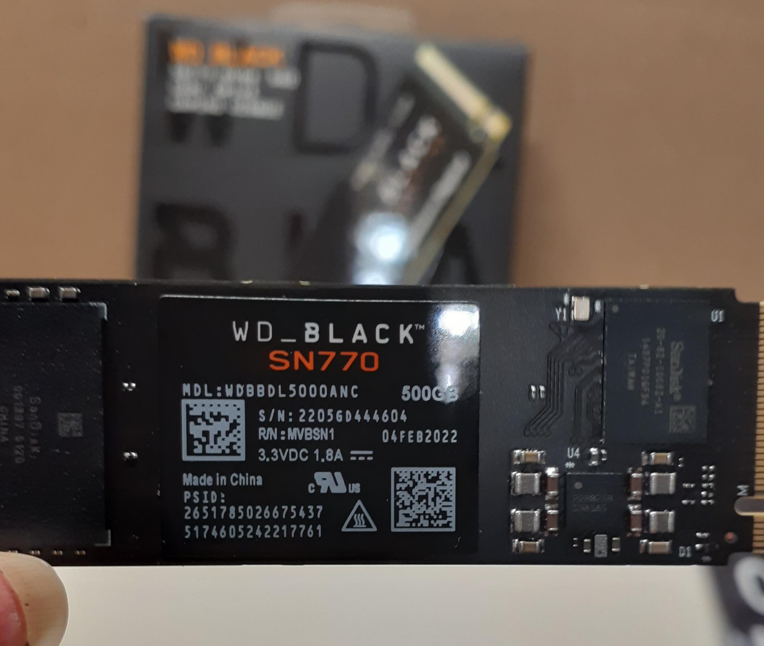 WD_BLACK SN770 2TB NVMe PCI-e Internal Solid State Drive WD_BLACK SN770 2TB NVMe PCI-e Internal Solid State Drive