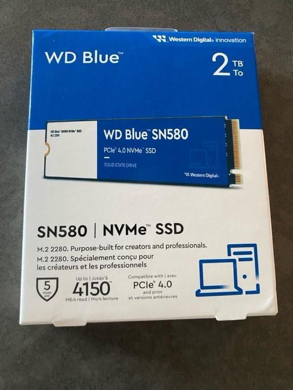 新品未開封WD Blue SN580 内臓SSD 2TB Amazon.com: Western Digital 2TB WD Blue SN580 NVMe Internal