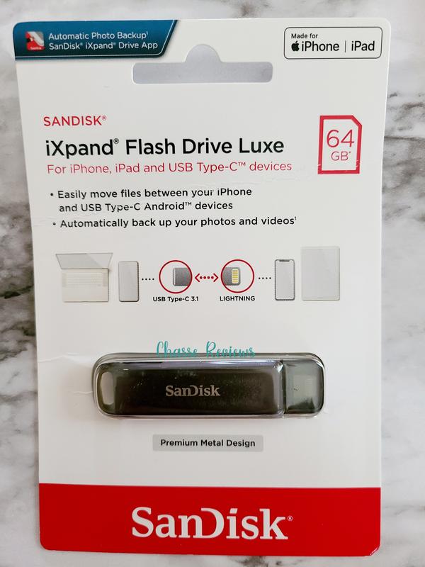 SanDisk iXpand, 64 Go, USB Type-C / Lightning, 3.2 Gen 1 (3.1 Gen