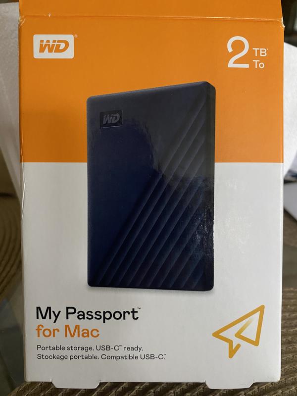 WD 4TB My Passport for Mac USB 3.2 Gen 2 (Type-A) External