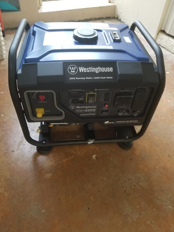 Westinghouse 10,000-Watt Gas Powered Portable Generator with Remote Start,  Low THD, Transfer Switch Outlet and CO Sensor ecoGen10000 - The Home Depot