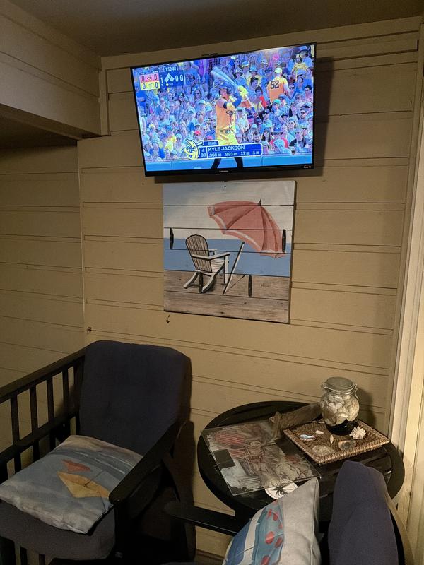 Outdoor beach TV!