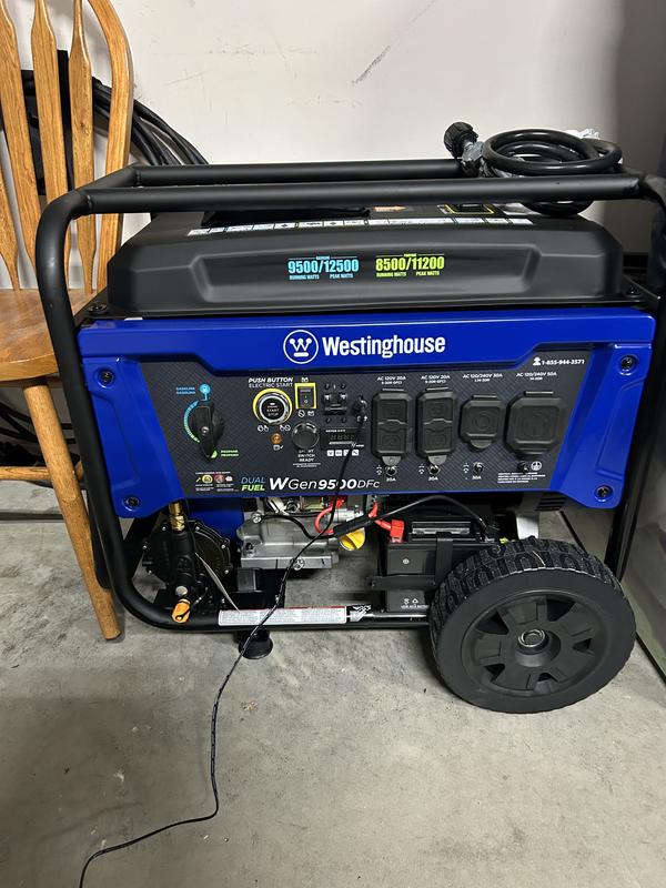 Westinghouse WGen9500DFc - Dual Fuel with CO Sensor