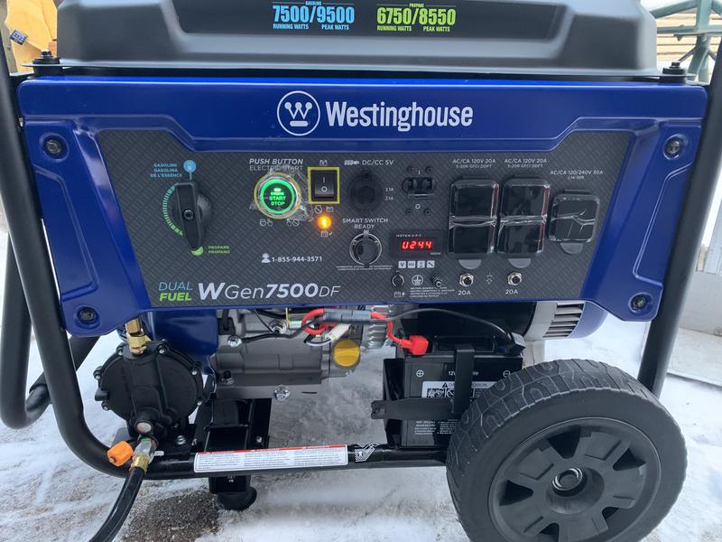Westinghouse WGEN7500DF WGen7500DF - 7500 Watt Electric Start Dual