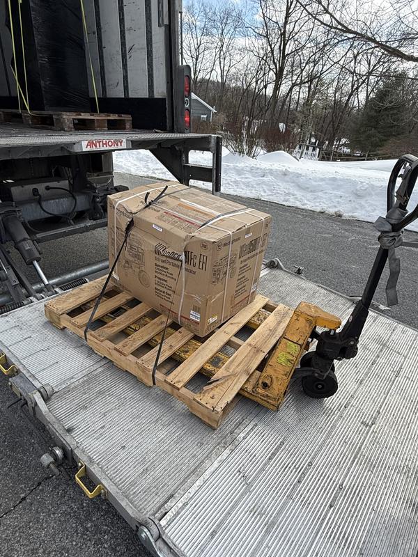 Don’t worry about box being broken. They tighten the straps down well and there was visible damage to the machine itself.