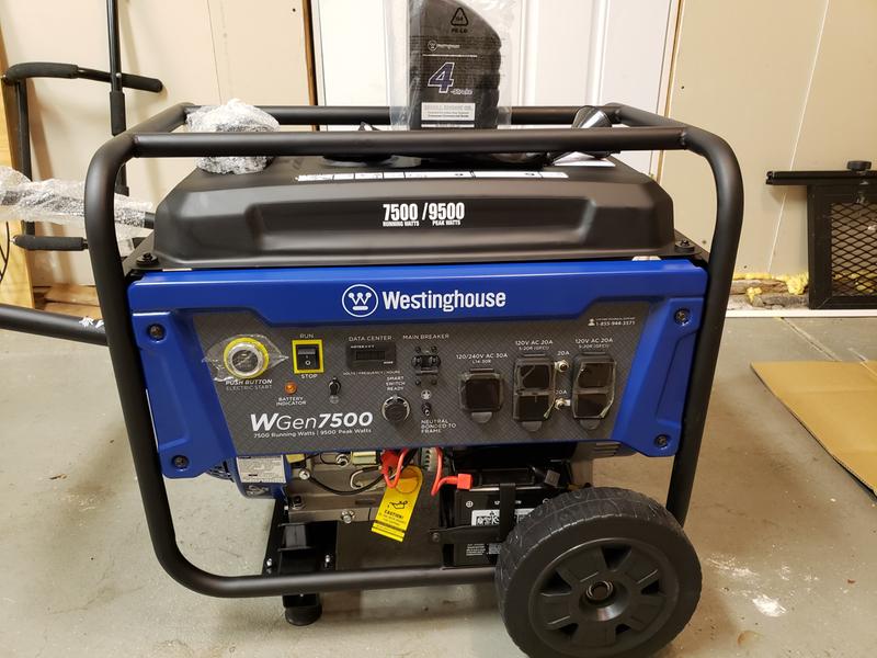 Westinghouse WGen7500 - 7500 Watt Electric Start Portable