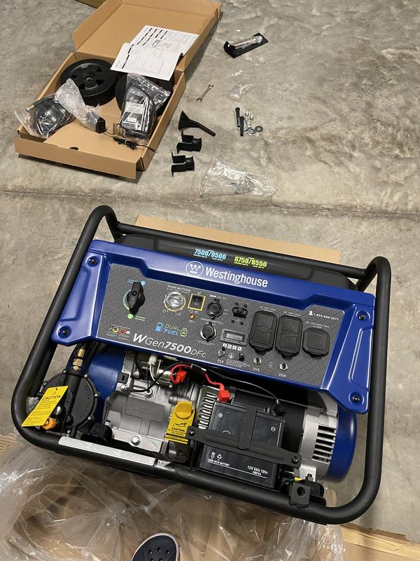 Westinghouse WGen7500DF Dual Fuel Portable Generator