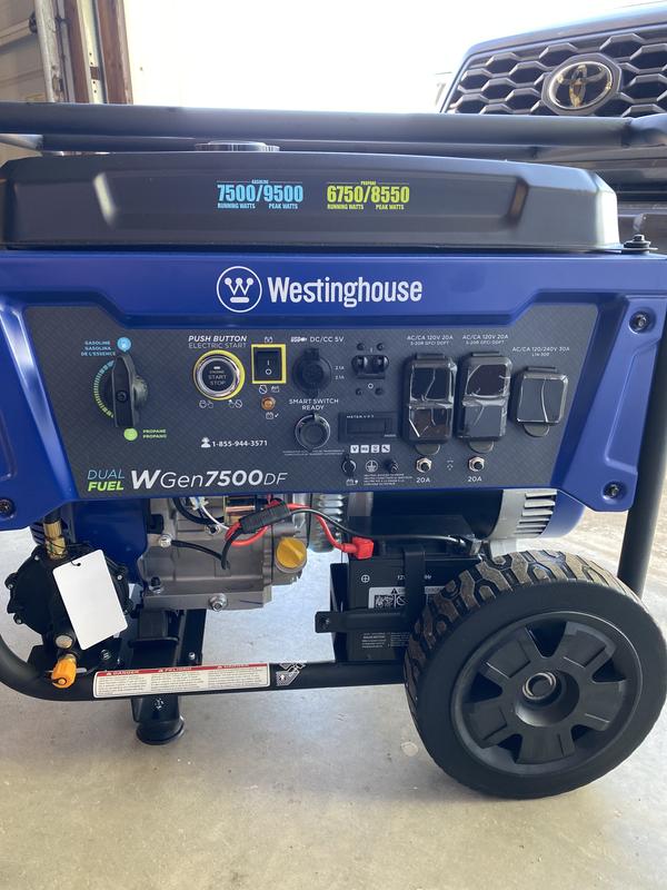 Westinghouse WGEN7500DF WGen7500DF - 7500 Watt Electric Start Dual