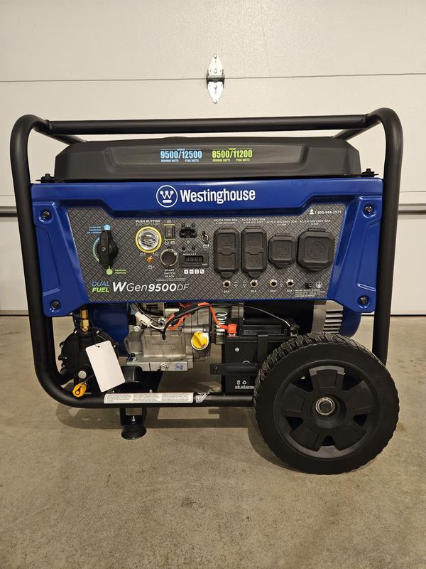 Westinghouse WGen9500DFc Dual Fuel With CO Sensor, 55 OFF