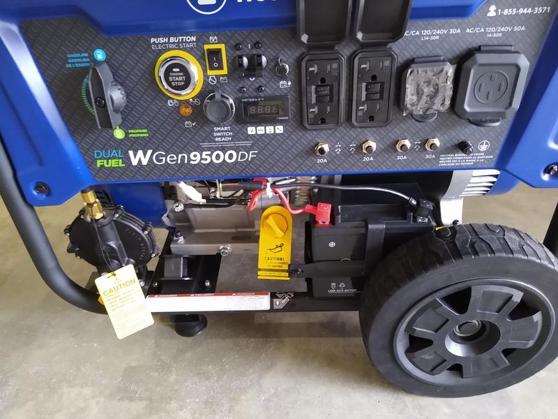 Westinghouse WGen9500TFc 9500Watt Tri Fuel, 50 OFF
