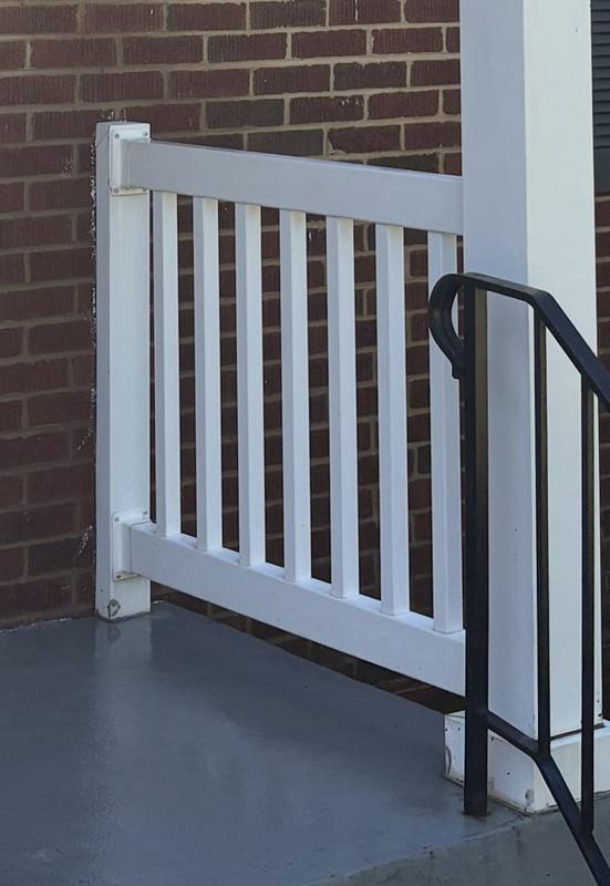 Before and after vinyl railings