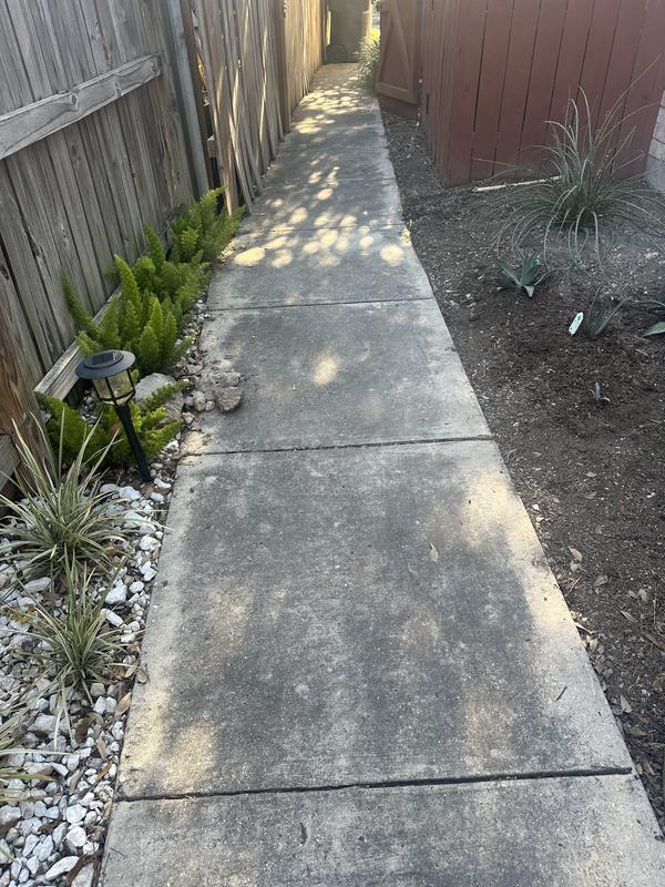 Before pressure washer