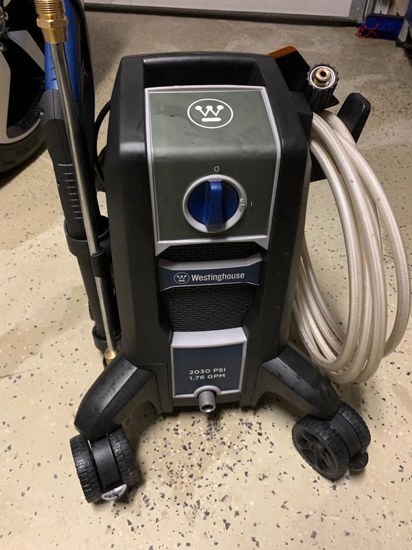 Westinghouse electric pressure washer discount 2030 max psi 1.76 gpm