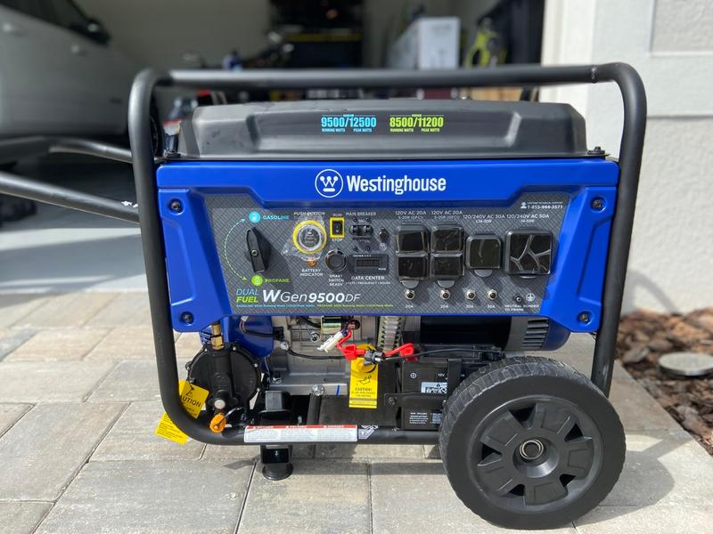 Westinghouse Wgen9500df Generator Dual Fuel Westinghouse Outdoor Equipment