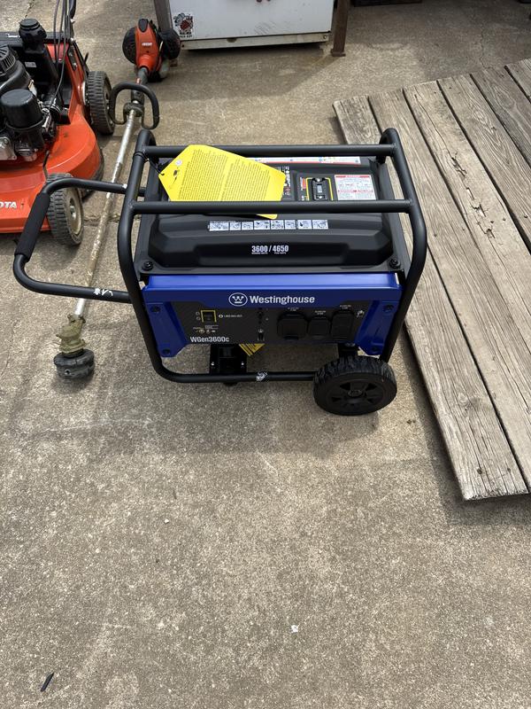 Westinghouse WGen 3600-Watt Single Fuel (Gasoline) Portable Generator ...