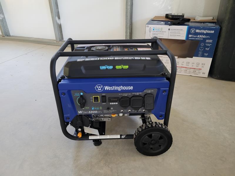 Westinghouse WGen5300DFc 5300-Watt Dual Fuel (Gasoline/Propane