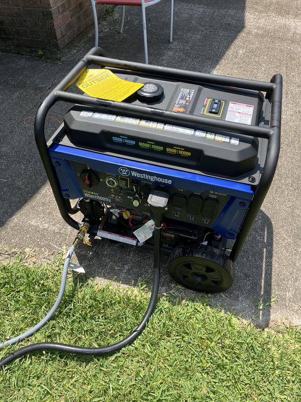 Westinghouse 18,000/14,500-Watt Tri-Fuel Portable Generator, CO Sensor ...