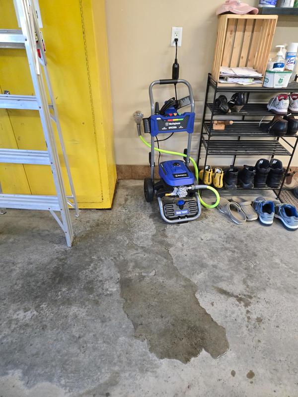 after water leak. The pressure hose had been removed before this picture was taken.