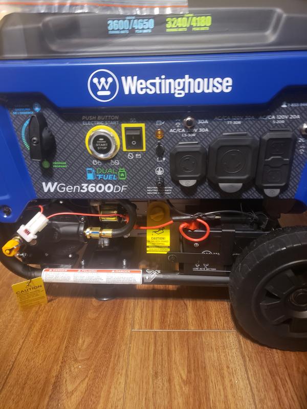 Westinghouse | WGen3600DFc Generator - Dual Fuel Westinghouse | WGen3600DFc Generator - Dual Fuel